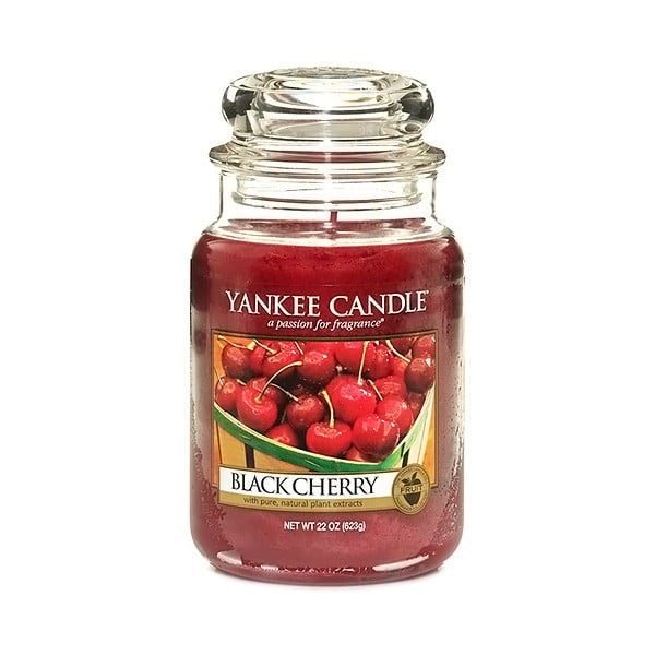 Mirisna svijeća Yankee Candle Black Cherry, vrijeme gorenja 110 h