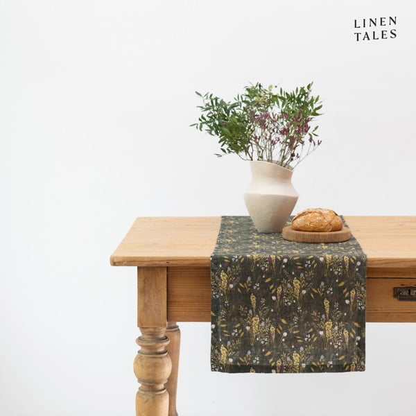 Laneni nadstolnjak 40x200 cm Woodland – Linen Tales