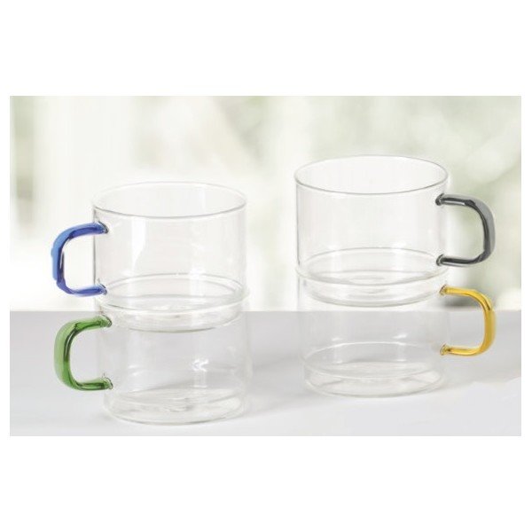 Staklene šalice u setu 4 kom 350 ml Bridge – Brandani-image-3