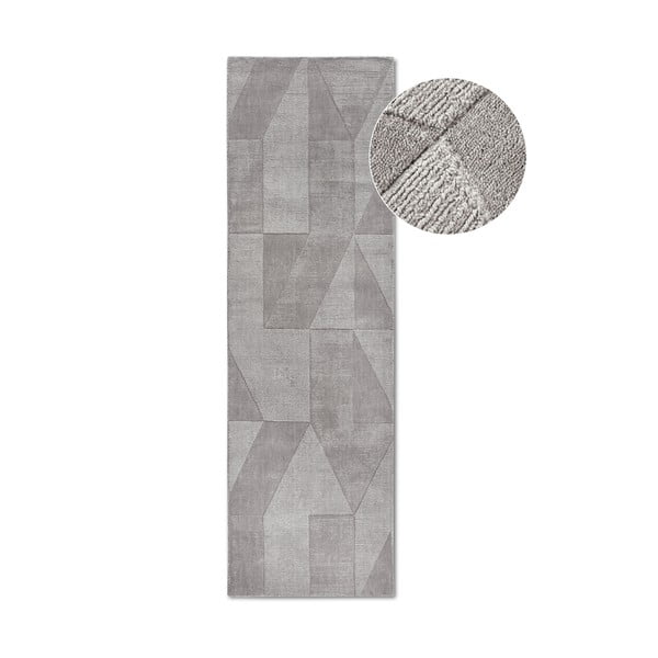 Siva ručno rađena vunenia staza 80x250 cm Ursule – Villeroy&Boch