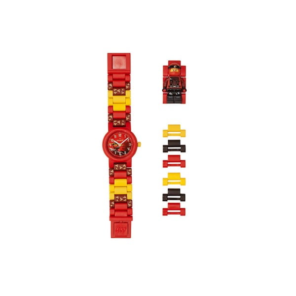 Crveno-žuti sat s LEGO® Ninjago Kai figuricom