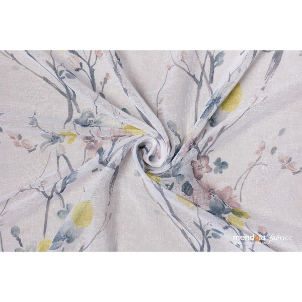 Bijela/siva prozirna zavjesa 300x260 cm Olivia – Mendola Fabrics-image-1