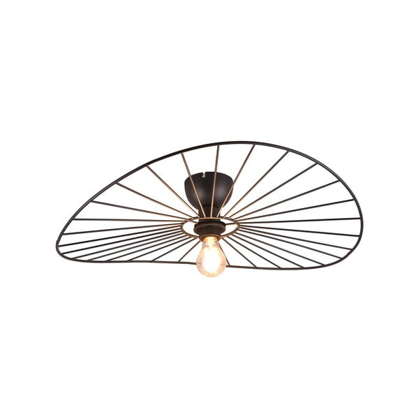 Mat crna stropna svjetiljka ø 60 cm Chapeau – Reality-image-1