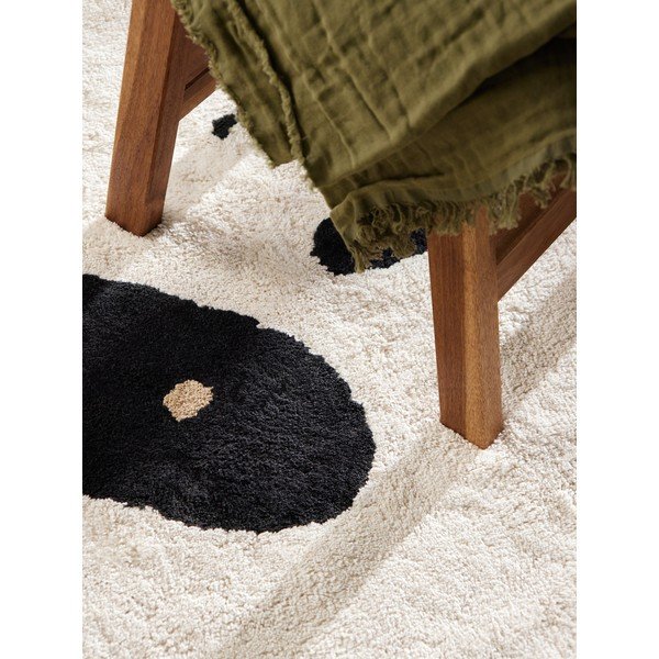 Crni/krem periv/ručno rađen pamučan dječji tepih 103x120 cm Snuggle Patsy – Hanse Home-image-2