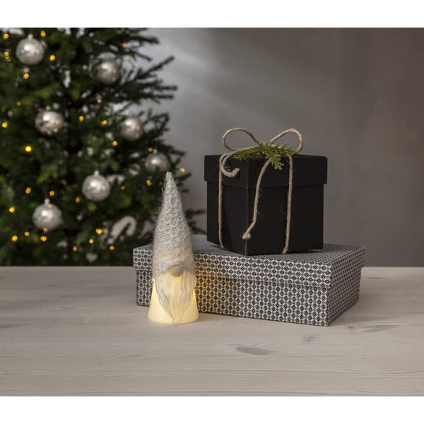 Bijelo-sivi svjetlosni ukras s božićnim motivom ø 6,5 cm Joylight – Star Trading-image-2