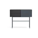 Crni/antracitno sivi pomoćni stol 35x110 cm Nube – Teulat