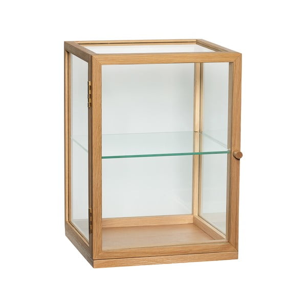 Vitrina u dekoru hrasta u prirodnoj boji 30x42x30 cm Poetic – Hübsch