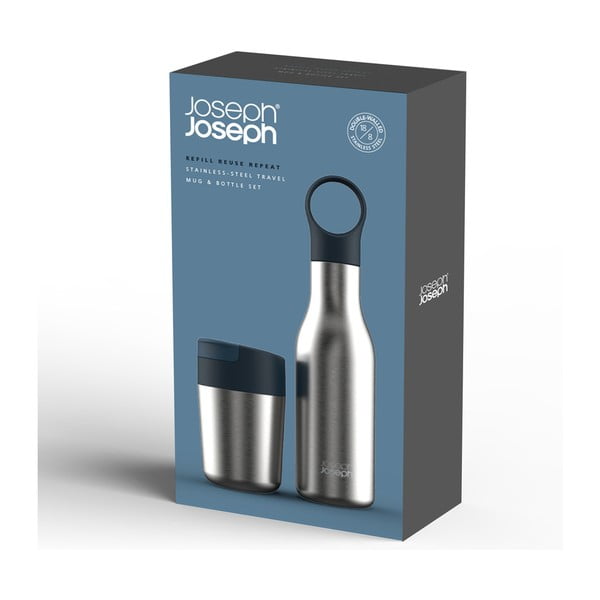 Set putne boce i šalice od nehrđajućeg čelika Loop&Sipp - Joseph Joseph-image-4