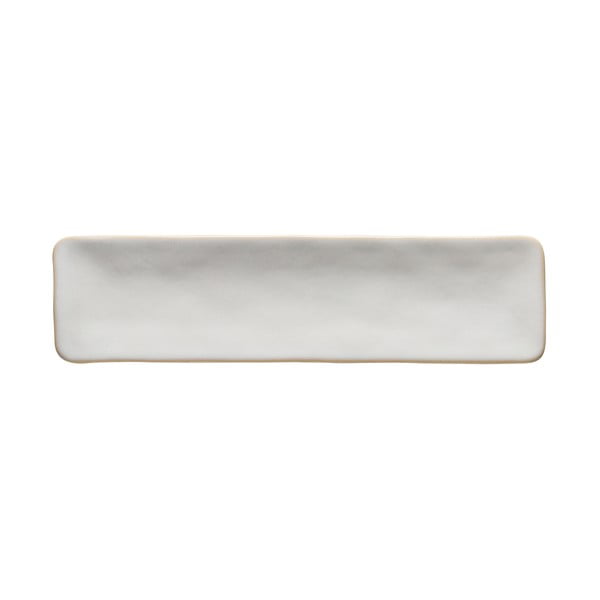 Bijeli tanjur za serviranje od kamenine Costa Nova Roda, 37 x 10 cm