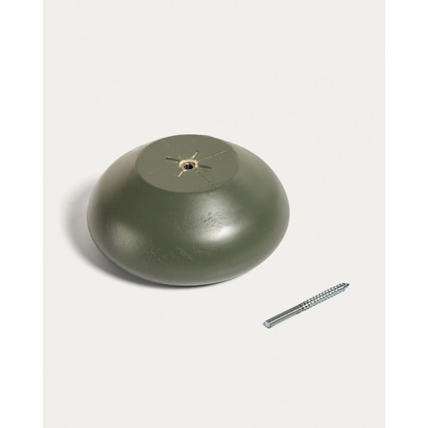 Prljavo zelene drvene zidne kuke u setu 3 kom Nadue – Kave Home-image-2