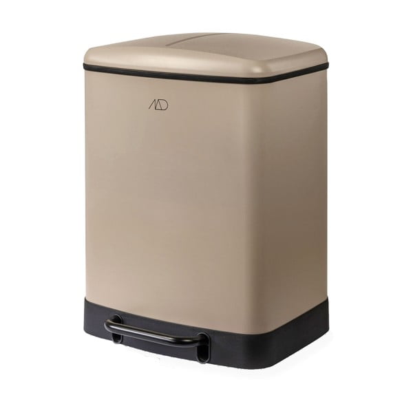 Bež metalna kanta za smeće za odvojeni otpad/s pedalom 24 l Wonda – Mette Ditmer Denmark