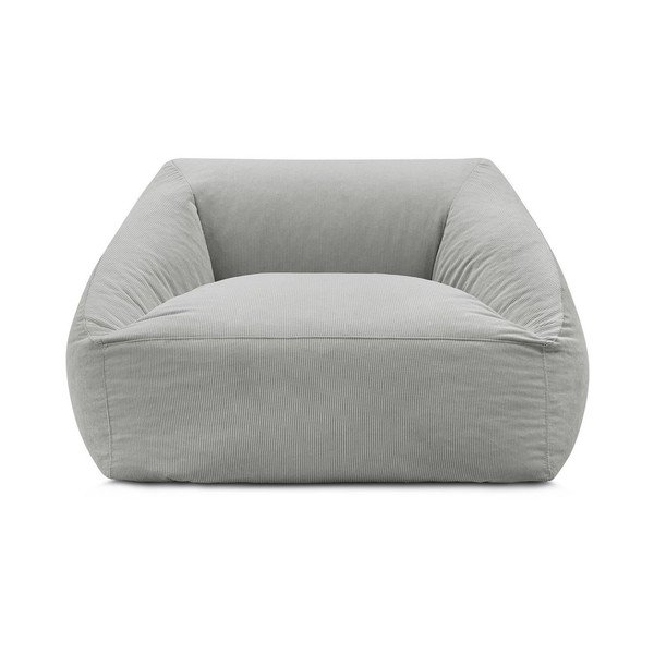 Svijetlo siva vreća za sjedenje od samta Lilibet – Bobochic Paris-image-2