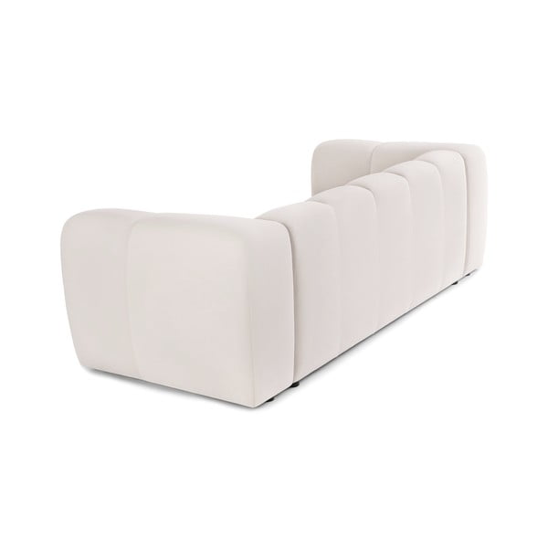 Krem baršunasta sofa 225 cm Cube – Bonami Selection-image-4