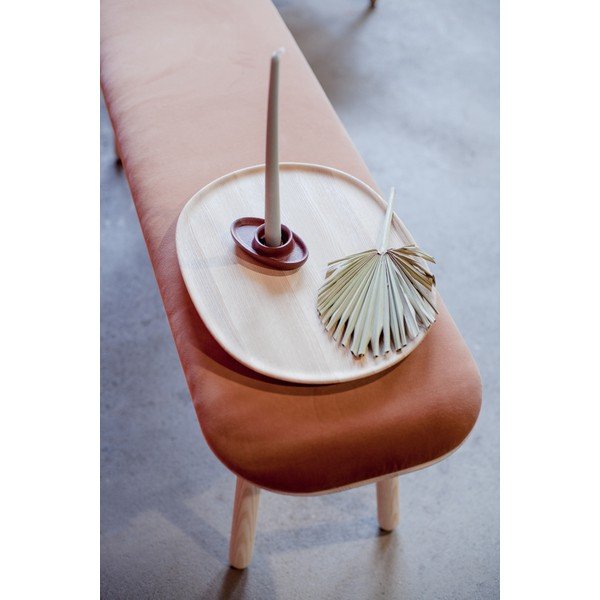 Narančasta baršunasta klupa Emko Naïve 100 cm-image-1