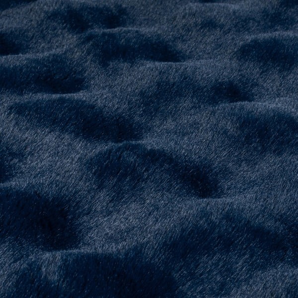 Tamno plavo sintetičko krzno 180x290 cm Waffle Faux Fur – Flair Rugs-image-2