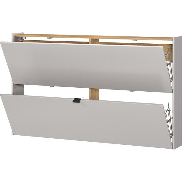 Krem preklopni/viseći ormarić za cipele u dekoru hrasta 140x83x18 cm Ameca – Germania-image-3