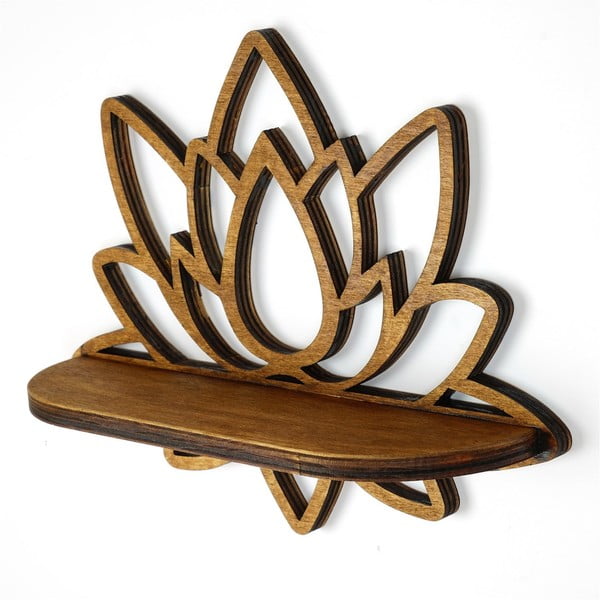 Polica u prirodnoj boji 33 cm Lotus – Kalune Design-image-2