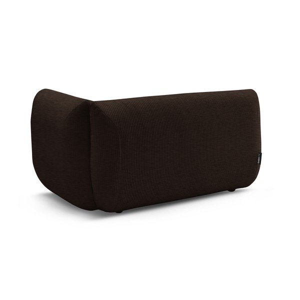 Tamno smeđa modularna sjedeća garnitura od samta (s desnim kutom) Lecomte – Bobochic Paris-image-3