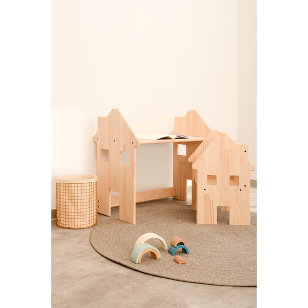 Dječji stol od borovine Little Nice Things HappyHouse-image-4