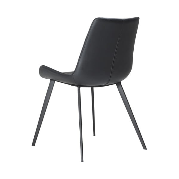 Crna trpezarijska stolica od eko kože DAN-FORM Denmark Hype-image-4