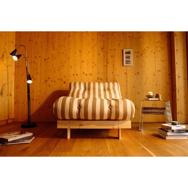 Bež/krem sklopiva sofa 140 cm Roots – Karup-image-3