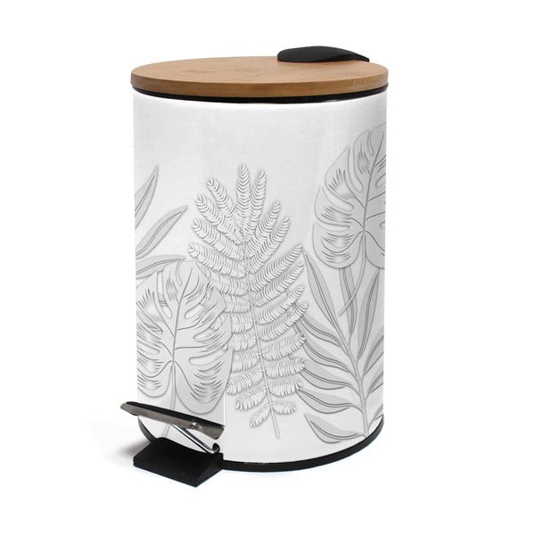 Bijela metalna kanta za smeće s pedalom 3 l Amber – douceur d'intérieur