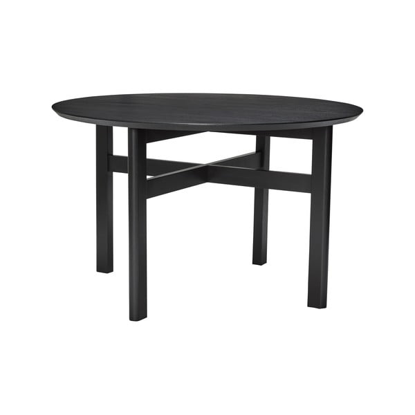 Crni okrugao blagovaonski stol ø 120 cm Fjord – Hübsch