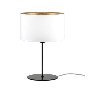 Bijela stolna lampa sa zlatnim detaljima Bulb Attack Tres S, ⌀ 25 cm