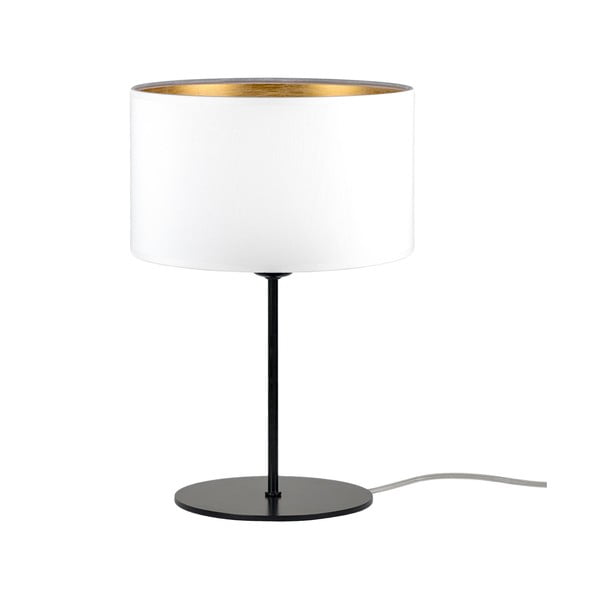 Bijela stolna lampa sa zlatnim detaljima Sotto Luce Tres S, ⌀ 25 cm