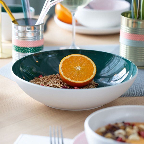 Bijelo-zelena porculanska posuda Villeroy & Boch Uni, 26 cm-image-4