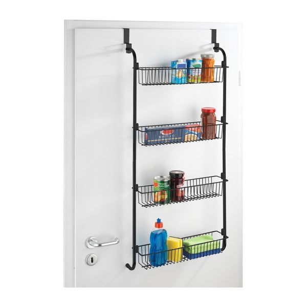 Crni viseći kuhinjski organizator za vrata Wenko-image-1