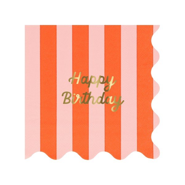 Papirnati ubrusi u setu 16 kom Happy Birthday – Meri Meri-image-3