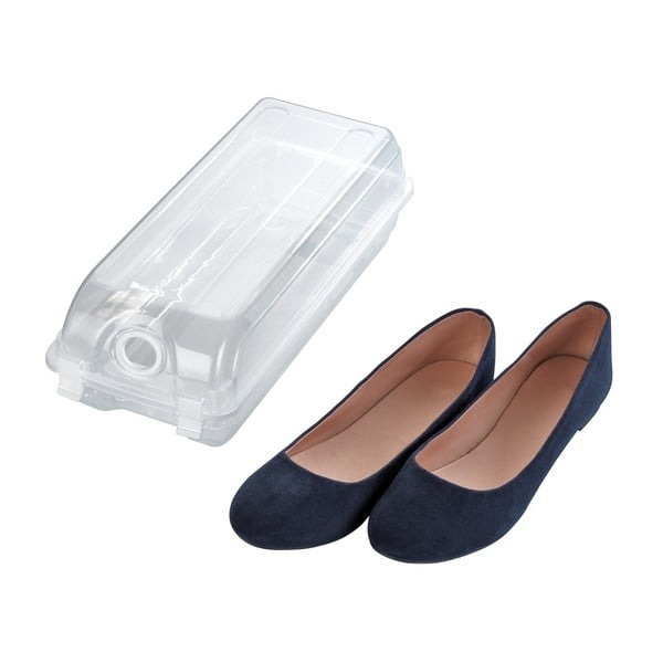Prozirna kutija za pohranu cipela Wenko Smart, širina 14 cm