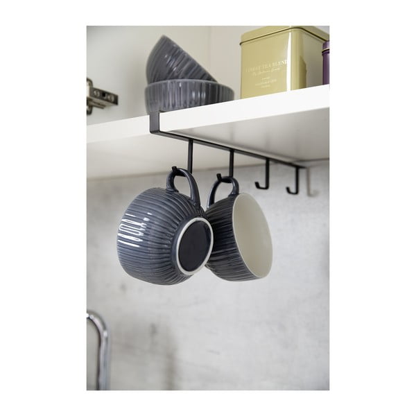 Crna vješalica za policu za 4 šalice Wenko-image-3