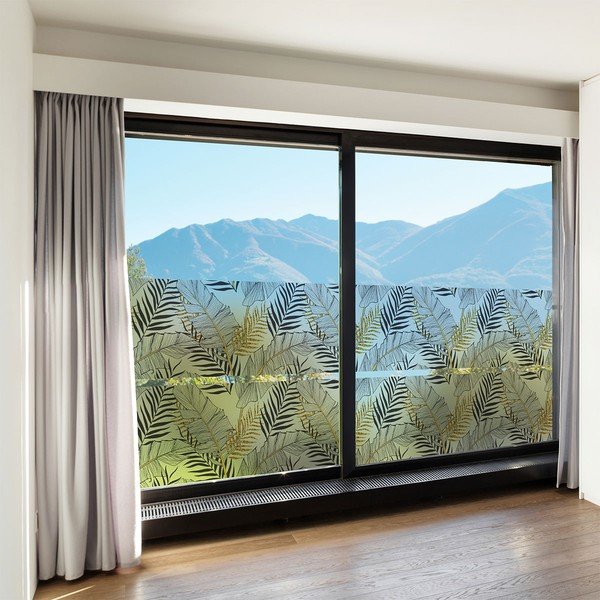 Naljepnica za prozor 200x40 cm Classy Palm Leaves - Ambiance-image-1