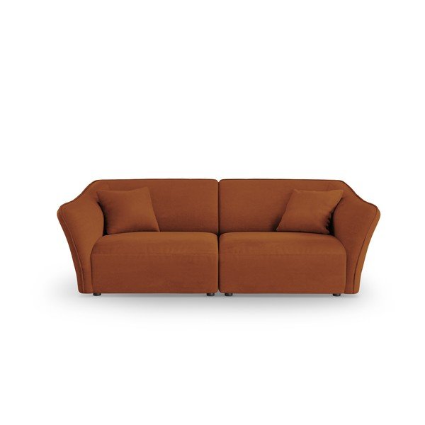 Ciglasta sofa od bouclé tkanine 206 cm Tokyo – Cosmopolitan Design
