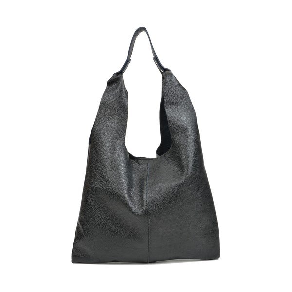 Crna kožna torbica Sofia Cardoni Hobo-image-3