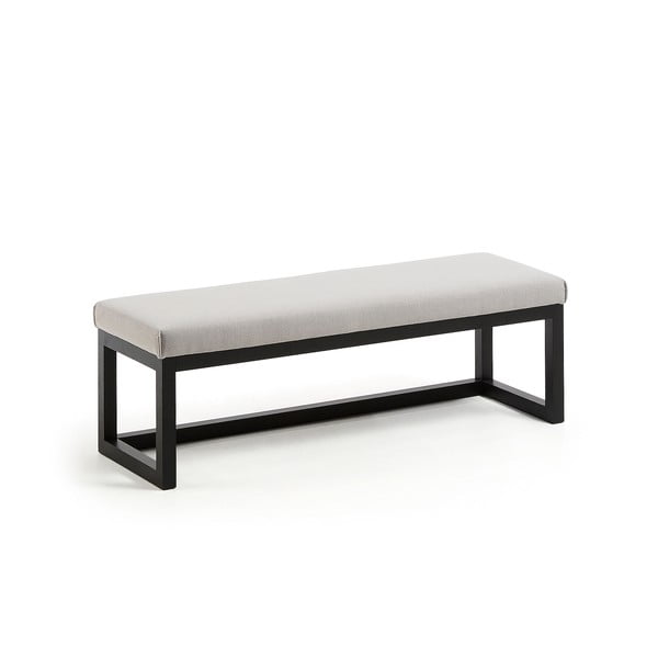 Crna/sivo-bež klupa Loya – Kave Home-image-2