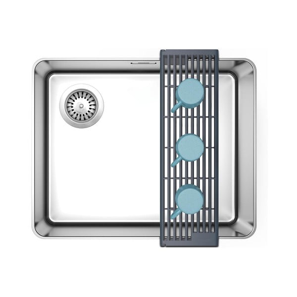 Sivi plastičan prilagodljiv ocjeđivač za sudoper 43x13 cm Platform – Joseph Joseph-image-3