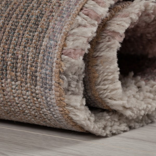 Rozo-sivi tepih Flair Rugs Nuru, 60 x 230 cm-image-4