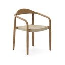 Bež/u prirodnoj boji blagovaonska stolica od masivnog drveta Nina – Kave Home