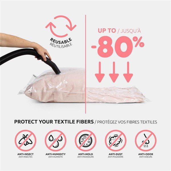 Vakuum vrećice za odjeću u setu 2 kom Premium Valve S – Compactor-image-1