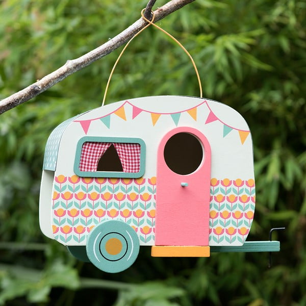 Drvena kućica za ptice u obliku prikolice Rex London Frank-image-1