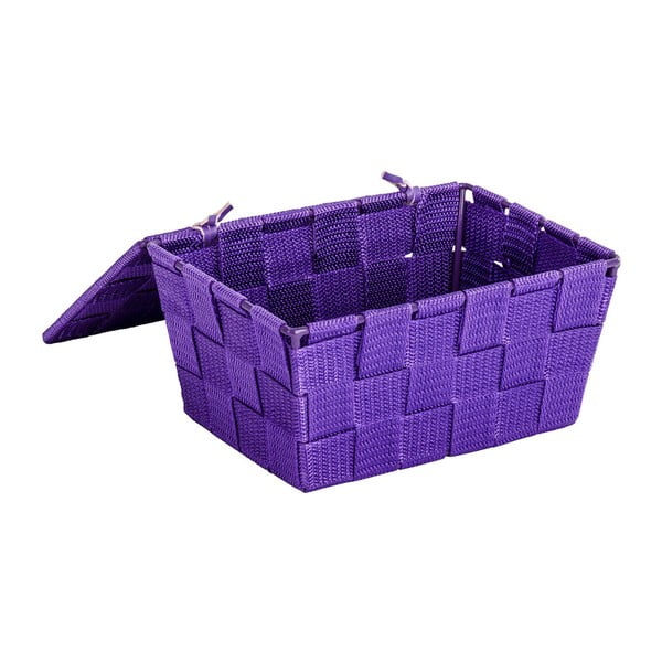 Ljubičasta košara s poklopcem Wenko Adria, 14 x 19 cm-image-2