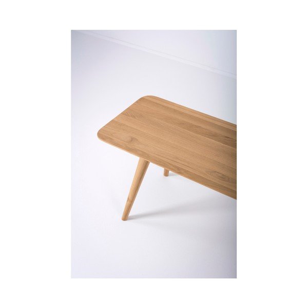 Klupa od masivnog hrasta Gazzda Stafa dužine 140 cm-image-3