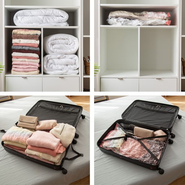 Vakuum vrećice za odjeću u setu 2 kom Premium Valve M/L – Compactor-image-1