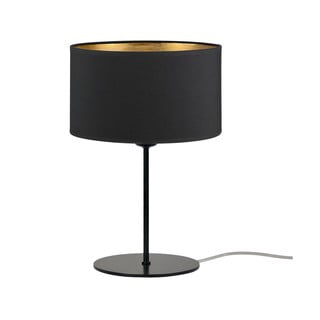 Crna stolna lampa sa zlatnim detaljima Bulb Attack Tres S, ⌀ 25 cm