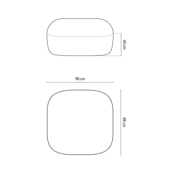 Zeleni tabure od bouclé tkanine Jenny – Micadoni Home-image-2