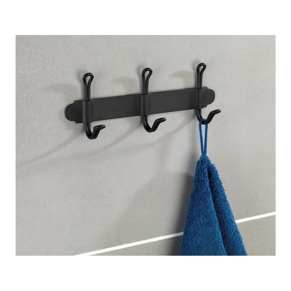 Crna trostruka samodržeća zidna kuka Wenko Nostalgia-image-1