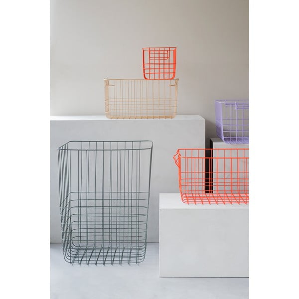 Zelena metalna/tekstilna košara za rublje 64 l Store-It – Mette Ditmer Denmark-image-3